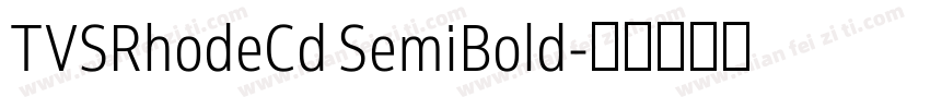 TVSRhodeCd SemiBold字体转换